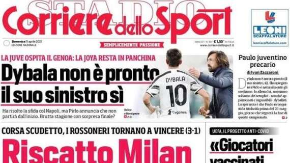 L'apertura del Corriere dello Sport: "Riscatto Milan. Conte, rispondi"