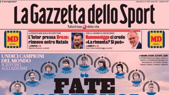 Le principali aperture dei quotidiani italiani e stranieri di giovedì 11 novembre 2021
