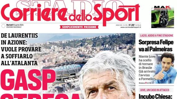 Il Corriere dello Sport apre: "Gasp strega Napoli, è in pole su Conte e altri due profili"
