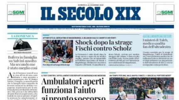 Ko al "Ferraris" contro il Napoli, Il Secolo XIX: "Genoa, sconfitta bugiarda"