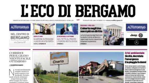 L'Eco di Bergamo: "Obiettivo Pinamonti per l'Atalanta che alla prima giornata trova la Samp"