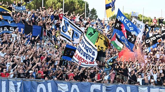 Pisa-Cesena di Coppa Italia in stadio deserto: striscione polemico dei tifosi nerazzurri