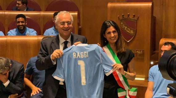 TMW - Lazio celebrata in Campidoglio. Lotito: "Noi orgoglio della città"