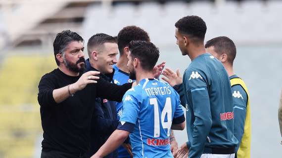 FOTO - Le esultanze del Napoli per l'importantissima vittoria contro la Fiorentina
