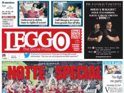 Leggo: "Notte Special. Impresa di Mourinho: la Roma conquista la Conference"