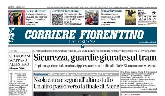 Il Corriere Fiorentino apre sul successo della Viola: "Un altro passo verso la finale"