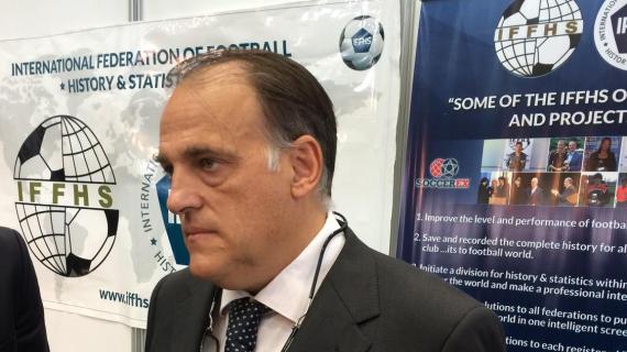 Tebas torna a parlare della Superlega: "Avvisai Ceferin che Agnelli l'avrebbe tradito"