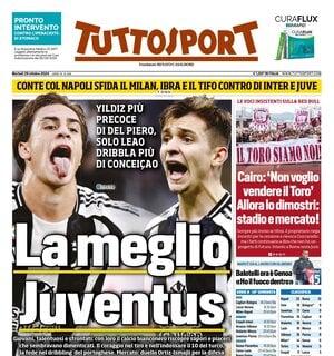 Yildiz e Conceicao in prima pagina di Tuttosport: "La meglio Juventus"