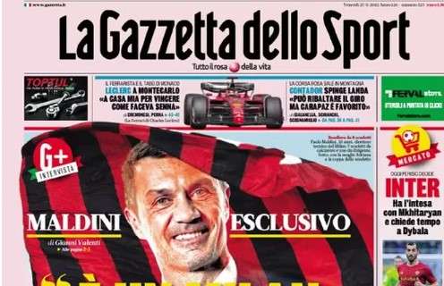 L'apertura de La Gazzetta dello Sport, parla Maldini: "È un Milan capolavoro"