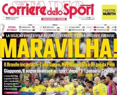 L'apertura del Corriere dello Sport: "Maravilha!"