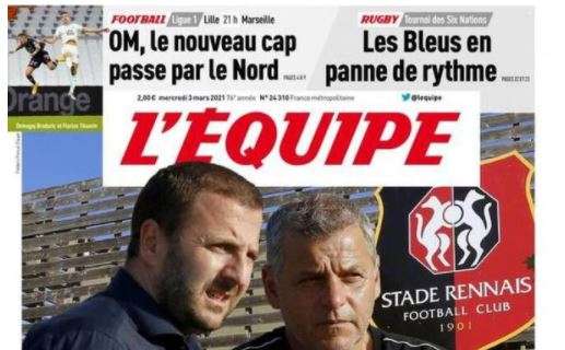 L'apertura de L'Equipe sulla situazione del Rennes: "Le crédit Lyonnais"