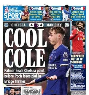 Le aperture inglesi - Palmer salva il Chelsea nel finale contro il Manchester City: "Cool Cole"