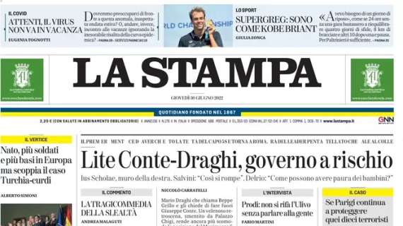 L’apertura de La Stampa su Belotti in scadenza con il Torino domani: “Giù la cresta”
