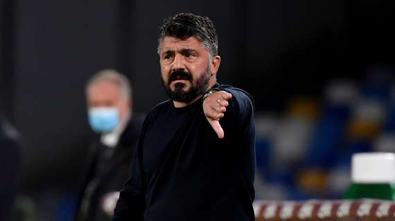 Napoli, Gattuso: "Devo far venire la nausea ai miei calciatori. Zielinski? Non si reggeva in piedi"