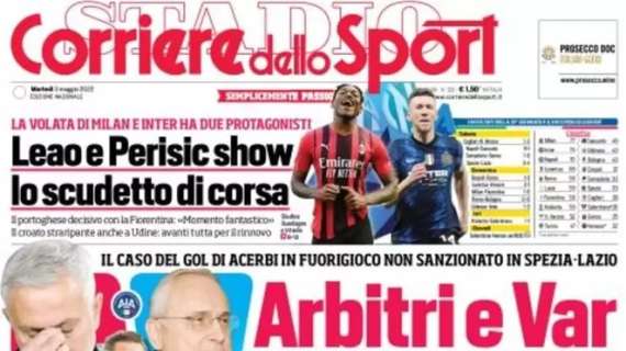 L'apertura del Corriere dello Sport: "Arbitri e Var altro disastro"