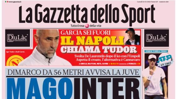 La Gazzetta dello Sport in prima pagina: "Mago Inter"