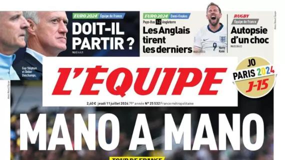 L'Equipe in prima pagina sulla posizione di Deschamps: "Dovrebbe andarsene?"