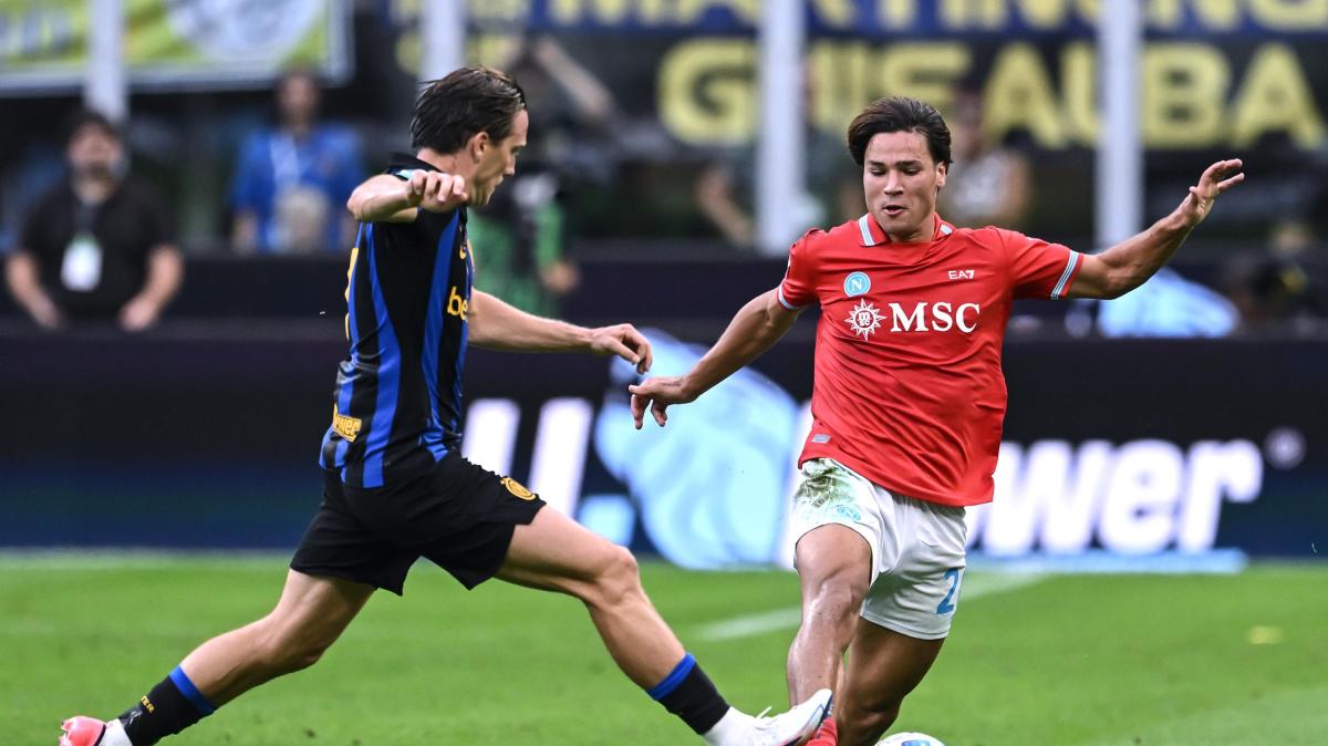 A San Siro sta succedendo di tutto, 3 gol in 7 minuti e Napoli avanti sull'Inter per 1-2