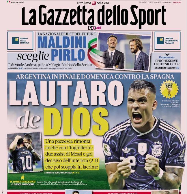 Le prime pagine dei quotidiani italiani e stranieri di oggi, giovedì 16 luglio