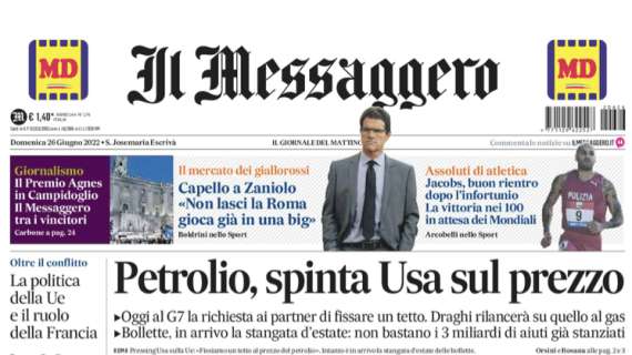 Capello a Il Messaggero consiglia Zaniolo: "Non lasci la Roma, gioca già in una big"