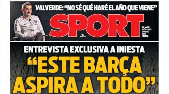 Sport e le parole di Iniesta: "Questo Barça punta a tutto"