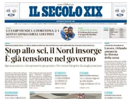 Il Secolo XIX: "La Samp stende la Fiorentina: Keita e Quagliarella decisivi"
