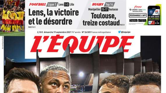 Stasera c'è PSG-Lione, L'Equipe titola: "Patrimonio internazionale"