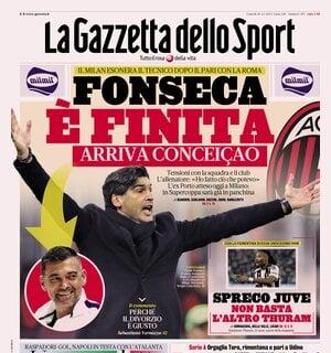 Cambio sulla panchina del Milan, La Gazzetta dello Sport: "Fonseca, è finita. Arriva Conceicao"