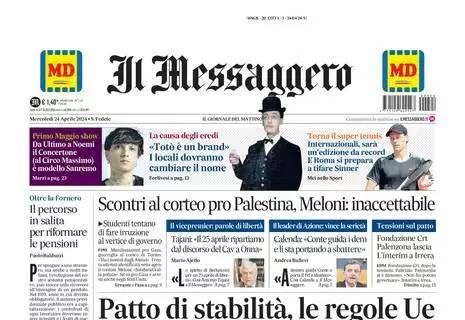 L'apertura de Il Messaggero sulla coppa: "Lazio, impresa sfiorata: passa la Juve"