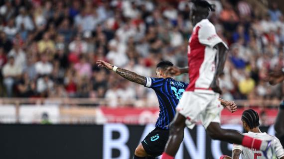 Il solito Lautaro, il rosso a Calha, Pogba e Bonny: gli scatti più belli di Monaco-Inter 1-2