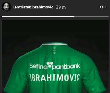 Ibra e l'annuncio social: pubblica la sua maglia dell'Hammarby FC