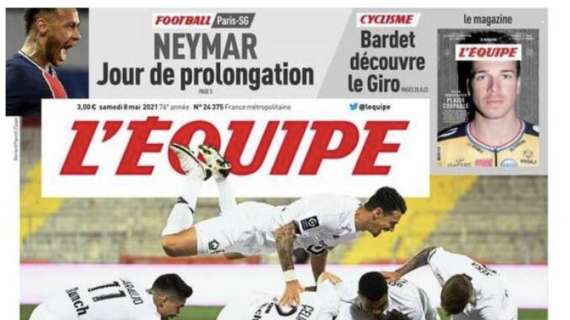 L'apertura de L'Equipe: "Il Lille vince ancora e il titolo è sempre più vicino"