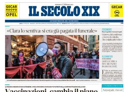Il Secolo XIX: "Genoa, pari all'ultimo respiro. La Samp si arrende alla Lazio"