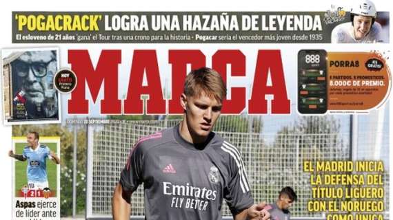 Marca e l'esordio del Real Madrid con un solo volto nuovo: "Odegaard, il campione in più"