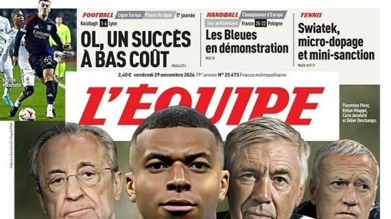 In crisi al Real, L'Equipe in prima pagina: "Dobbiamo salvare il giocatore Mbappé"