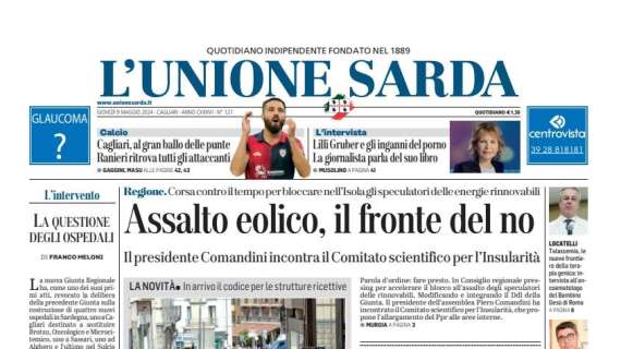 L'Unione Sarda: "Cagliari, al gran ballo delle punte Ranieri ritrova tutti gli attaccanti"