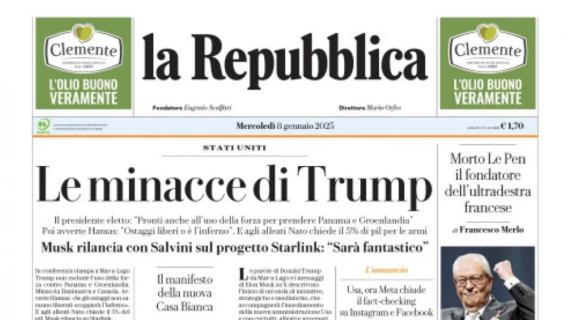 In casa Milan è Conceicão-mania. La Repubblica titola: "Il segreto dell'intervallo"