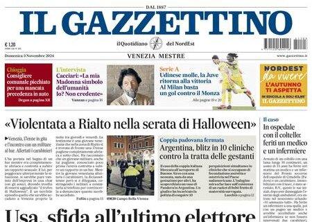 Il Gazzettino: "Udinese molle, la Juve ritorna alla vittoria. Al Milan basta un gol"