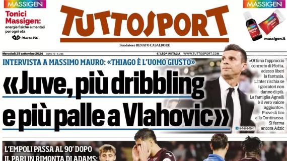 Coppa Italia, Tuttosport polemico in apertura: "Il Torino dorme, l'arbitro pure"