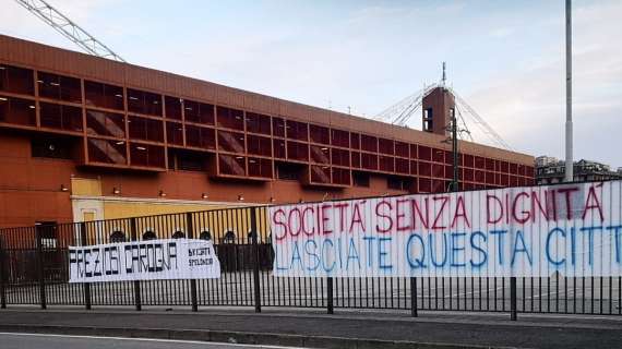 TMW - Genoa, contestazione tifosi pre-Roma: "Società via dalla città"