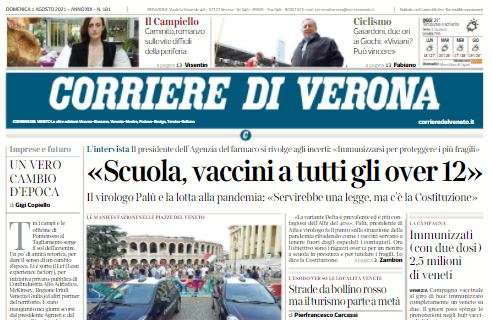 Hellas, Corriere di Verona: "La maglia verde dedicata a Dante e lo choc del tifo"