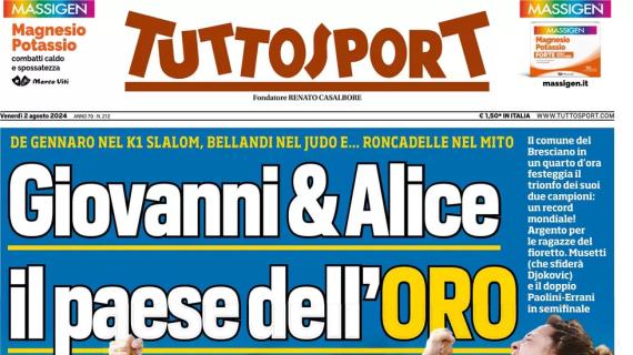 L'apertura di Tuttosport sul mercato bianconero: "Juve, scatta Nico Gonzalez"