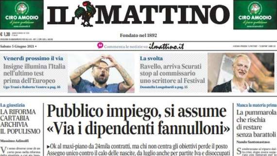 Il Mattino: "Insigne illumina l'Italia nell'ultimo test prima dell'Europeo"