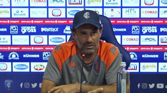 Empoli, Pagliuca: "Il risultato di Coppa conta, Reggiana più avanti di noi: ma battaglieremo"