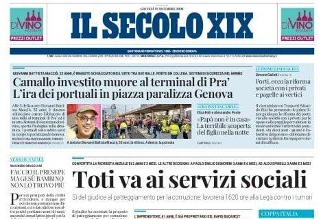 Il Secolo XIX in prima pagina: "Il Genoa diventa romeno: maggioranza a Dan Sucu"