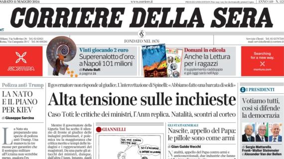 Corriere della Sera: "Fatta la penultima giornata: si chiude con la sfida tra Motta e Allegri"