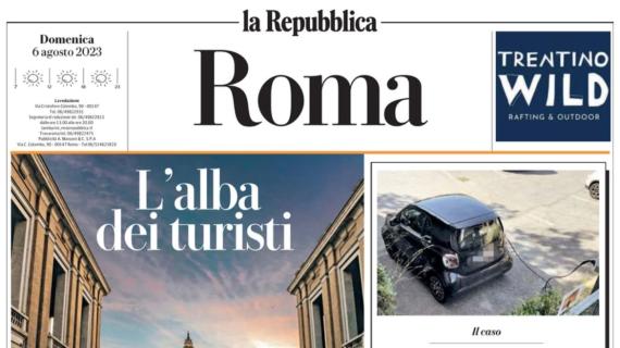 La Repubblica di Roma: "Roma, Arnautovic in salita. Lazio, Isaksen da Sarri"