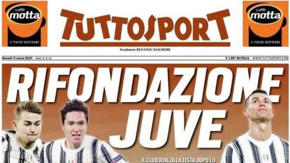 Tuttosport in apertura sui bianconeri: "Rifondazione Juve"