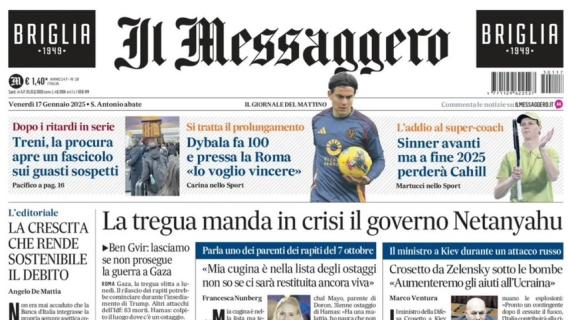 Il Messaggero: "Dybala fa 100 con la Roma: è destinato a restare ma ad una condizione"