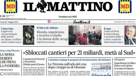 Il Mattino: "Lotito a un bivio: la Salernitana a un passo dalla A e deve venderla"